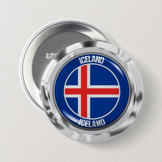 Island-RundEmblem Button (Vorne & Hinten)