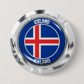 Island-RundEmblem Button (Vorderseite)