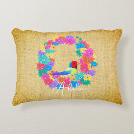Island Rustic Bird 'Aloha'  Dekokissen
