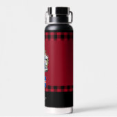 Island Rustikales Vakuum isoliert, isländische Fla Trinkflasche (Rückseite)