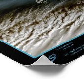 Island-Satellitenplakatkarte Foto Poster (Ecke)