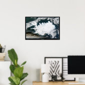 Island-Satellitenplakatkarte Foto Poster (Heimbüro)