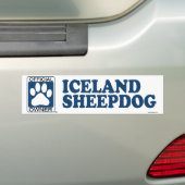Island-Schäferhund-Blau Autoaufkleber (Auf Auto)