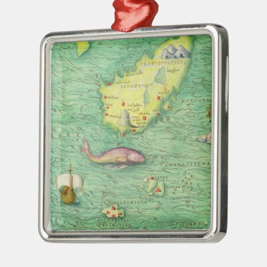 Island Silbernes Ornament (Links)
