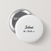 Island Skyline Reise Urlaub Outfits  Button (Vorne & Hinten)