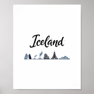 Island Skyline Reise Urlaub Outfits Poster