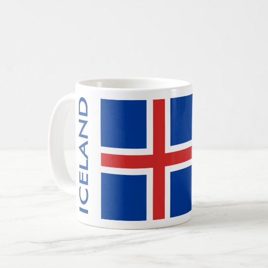 ISLAND SOCCER KAFFEETASSE (Vorderseite Links)