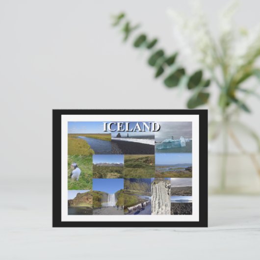 Island - Sommerlandschaften Postkarte (Stehend Vorderseite)
