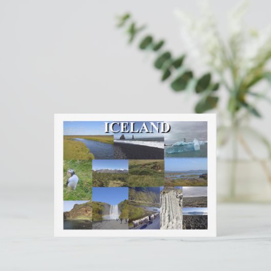 Island - Sommerlandschaften Postkarte (Stehend Vorderseite)
