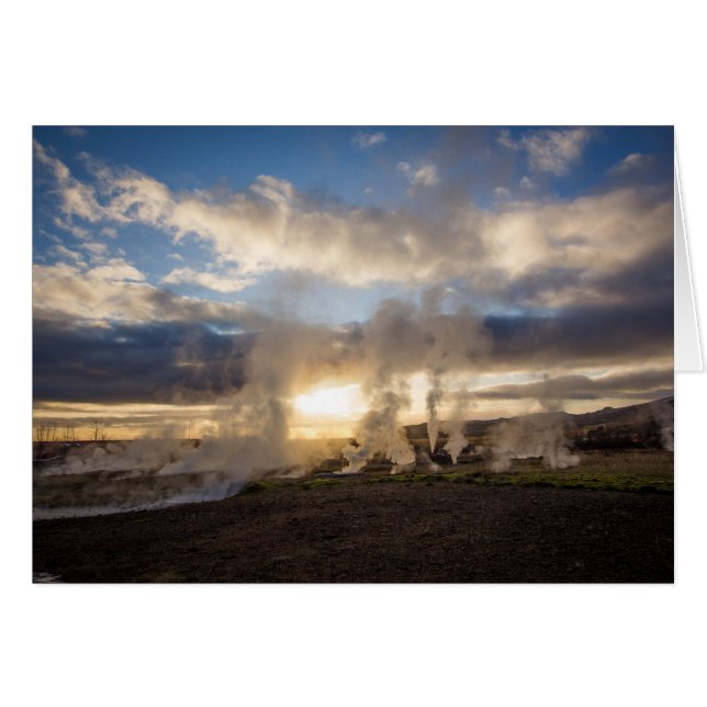 Island-Sonnenuntergang (Vorderseite (Horizontal))