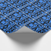Island, Staatsangehörigkeit Geschenkpapier (Ecke)