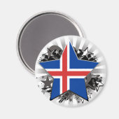 Island Star Magnet (Vorderseite/Rückseite)