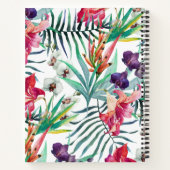 Island Style Tropical Patches mit Monogram Notizblock (Rückseite)