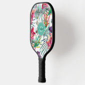 Island Style Tropical Patches mit Monogram Pickleball Schläger (Links)