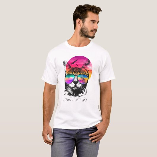 Island summer cat T-Shirt (Vorne ganz)