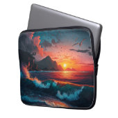 ISLAND SUNSET #1 LAPTOPSCHUTZHÜLLE (Vorderseite Links)
