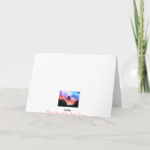 Island Sunset Card Karte (Rückseite)