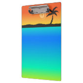 Island Sunset Clipboard Klemmbrett (Links)