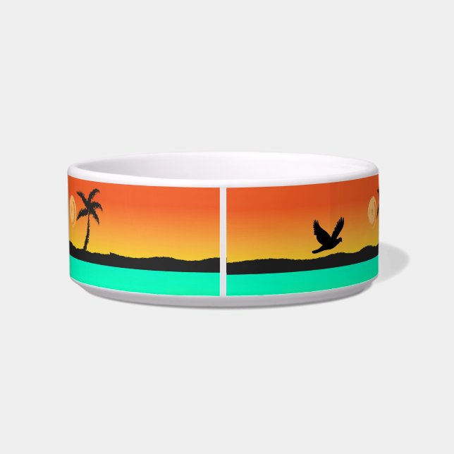 Island Sunset Pet Bowl Napf (Rückseite)
