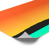 Island Sunset Poster (Ecke)