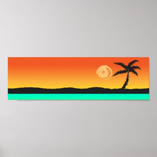 Island Sunset Poster (Vorne)