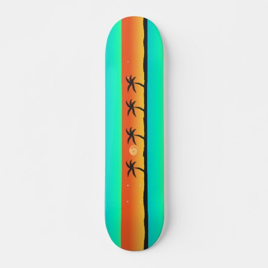 Island Sunset Skateboard (Vorne)
