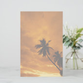 Island Sunset Stationery Briefpapier (Stehend Vorderseite)