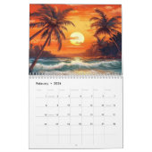 Island Sunsets 2026 Tropical Paradise Art Kalender (Feb 2026)