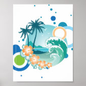 Island Surf Poster (Vorne)