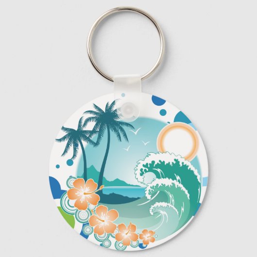 Island Surf Schlüsselanhänger (Vorderseite)