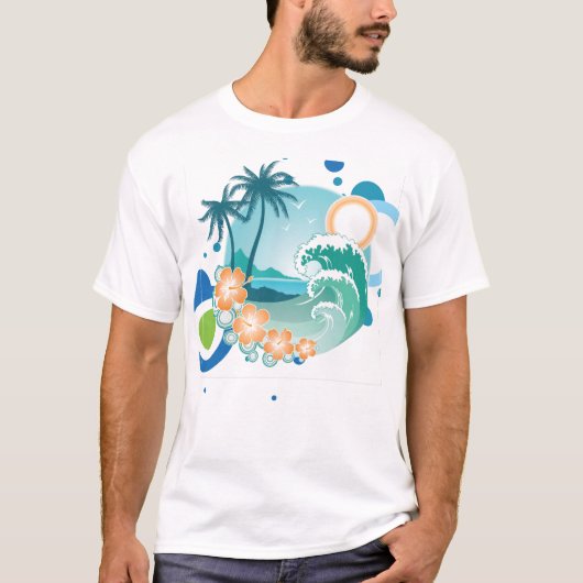 Island Surf T - Shirt (Vorderseite)