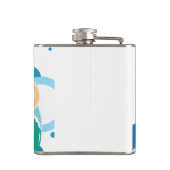 Island Surf Vinyl Wrapped Flask Flachmann (Rückseite)