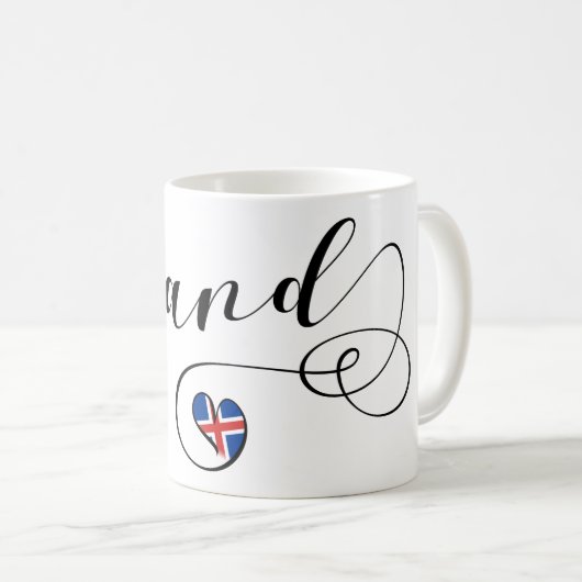 Island - Tasse Herzstück (VorderseiteRechts)
