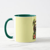 Island Time Faultier Tasse Dunkler Rand (Links)