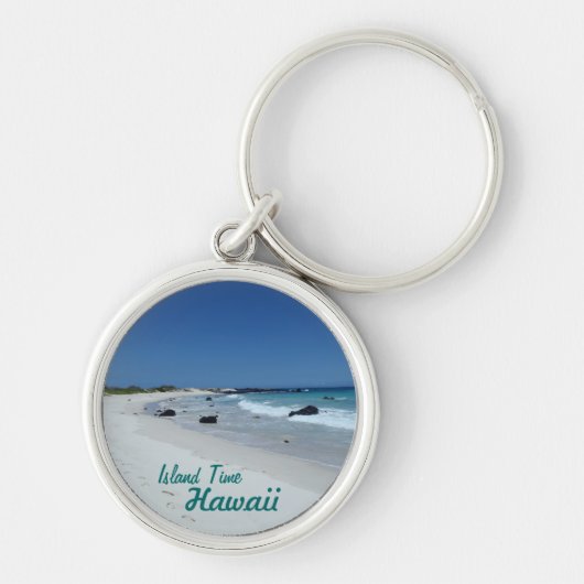 Island Time Hawaii landschaftlich Beach Souvenir S Schlüsselanhänger (Vorne)