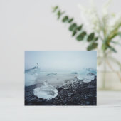 Island Tourismus Eismeer Strand Schöne Natur Postkarte (Stehend Vorderseite)