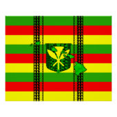Island Tribal Kanaka Maoli Flag Poster (Vorderseite)
