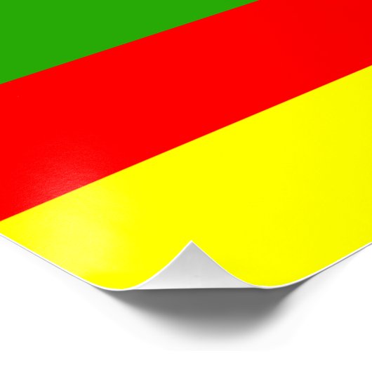 Island Tribal Kanaka Maoli Flag Poster (Ecke)