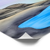 Island Tropical Beach Sunset Poster (Ecke)