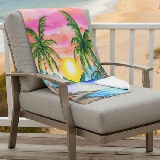 Island Tropical Beach Sunset Sherpadecke