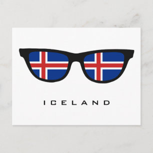 Island überträgt Sondertext und Farbpostkarte Postkarte