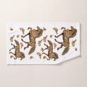 Island und Blume der 1930er Jahre Badhandtuch Set (Handtuch)