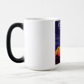 Island "unter den Sternen" Reiseplakat Verwandlungstasse (Links)