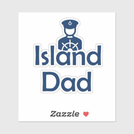 Island Vater Car Sticker (Blatt)