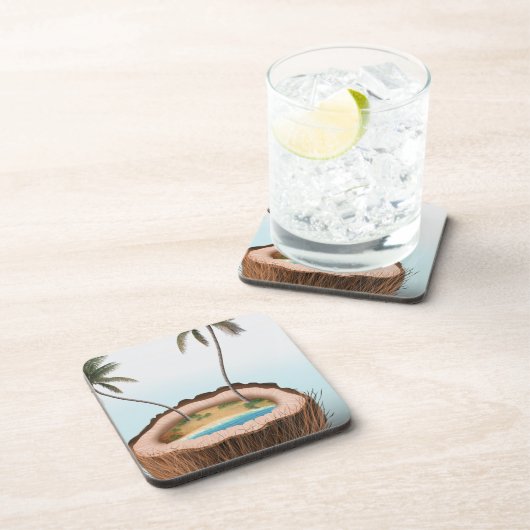 Island Vibes Coconut Untersetzer (Rechte Seite)