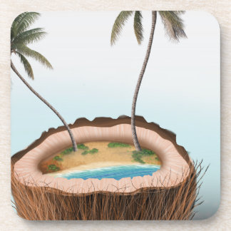 Island Vibes Coconut Untersetzer