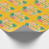 "Island Vibes: Design des Summer T - Shirt Geschenkpapier (Ecke)