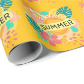 "Island Vibes: Design des Summer T - Shirt Geschenkpapier (Rolleneckpunkt)