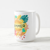 "Island Vibes: Design des Summer T - Shirt Kaffeetasse (VorderseiteRechts)