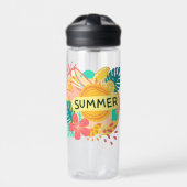 "Island Vibes: Design des Summer T - Shirt Trinkflasche (Vorderseite)
